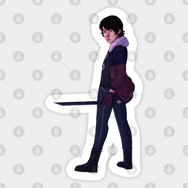 Nico Di Angelo Sticker by ColonelBaconBits